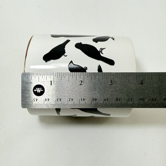 North American Wild Birds Mug Blackbird Watcher Wildlife Silhouette Shadow Gold - Picture 8 of 12